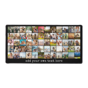 Simple Modern 60 Photo Collage Desk Mat