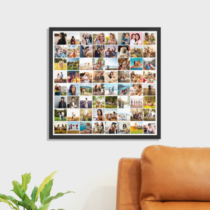 Simple Modern 64 Photo Collage Poster