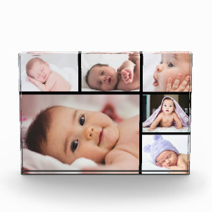 Simple Modern 6 Picture Collage Template Photo Block