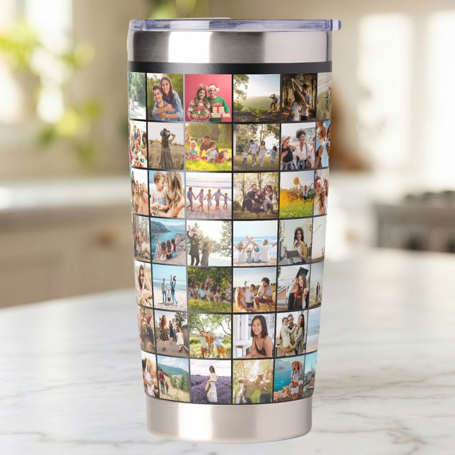 Simple Modern 84 Photo Collage Insulated Tumbler (Creator Uploaded)