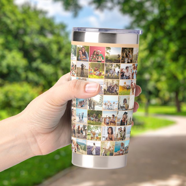 Simple Modern 84 Photo Collage Insulated Tumbler (Creator Uploaded)