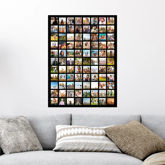 Simple Modern 88 Photo Collage Poster | Zazzle