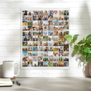 Simple Modern 99 Photo Collage Acrylic Print
