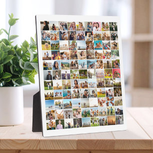 Simple Modern 99 Photo Collage Plaque