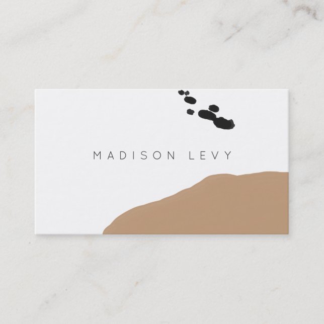 Simple Modern Abstract Artisan Business Cards (Front)