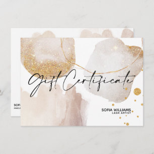 Simple Modern Abstract Certificate Gift Card