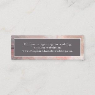 Simple Modern Abstract Wedding Website Enclosure Mini Business Card