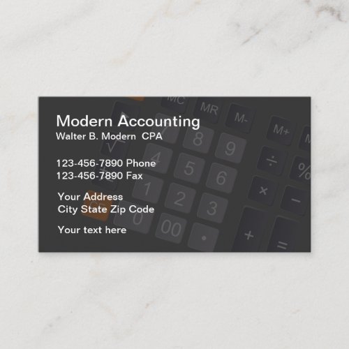 Simple Modern Accountant CPA Business Cards
