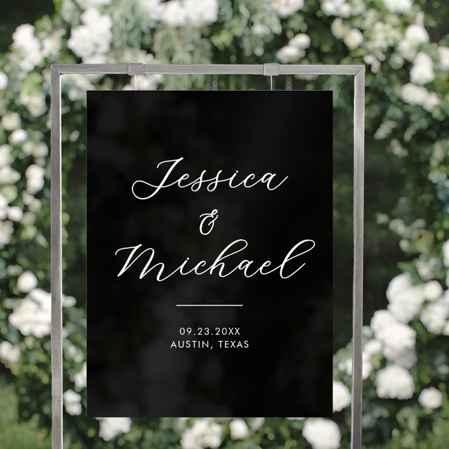 Simple Modern Acrylic Wedding Welcome Sign (Creator Uploaded)