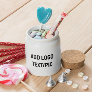 SIMPLE MODERN ADD YOUR LOGO CUSTOM candy jar