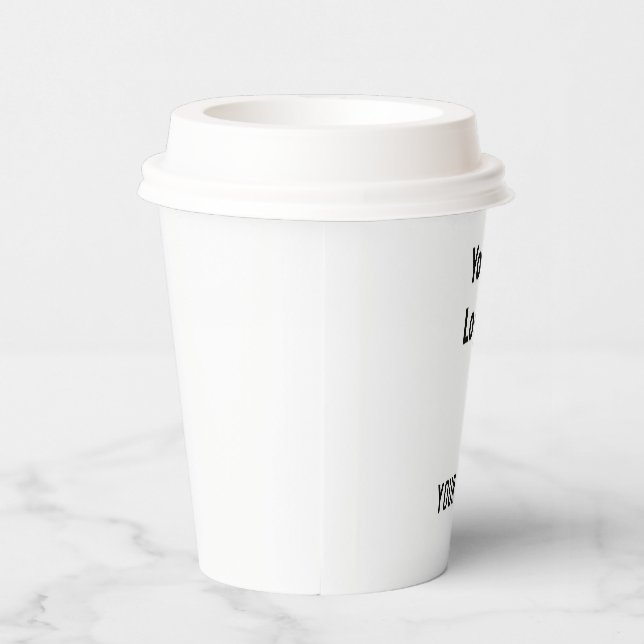 SIMPLE MODERN ADD YOUR LOGO  paper cups (Right)