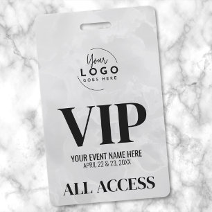 Simple Modern All Access VIP Event Badge