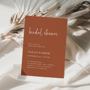 Simple Modern and Minimalist Bridal Shower Invitation