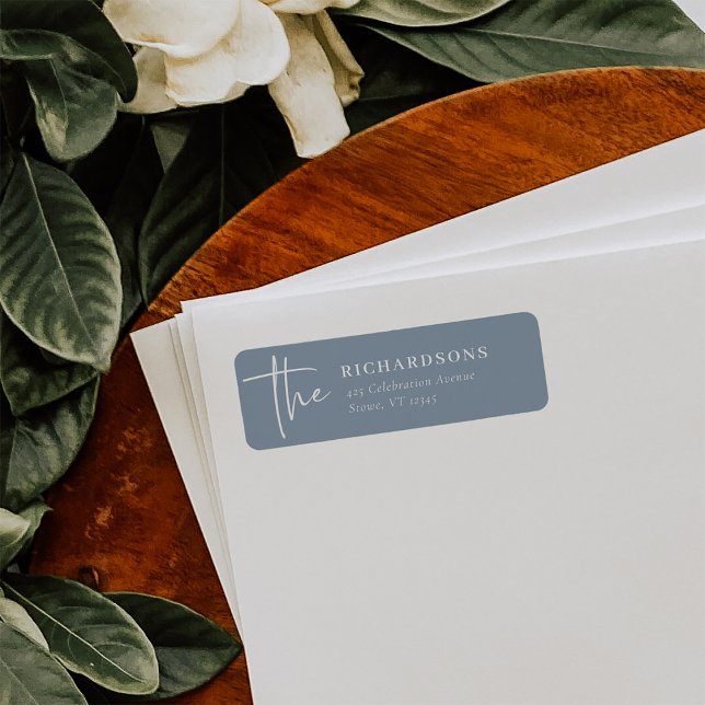 Simple Modern and Minimalist | Dusty Blue Label (Creator Uploaded)