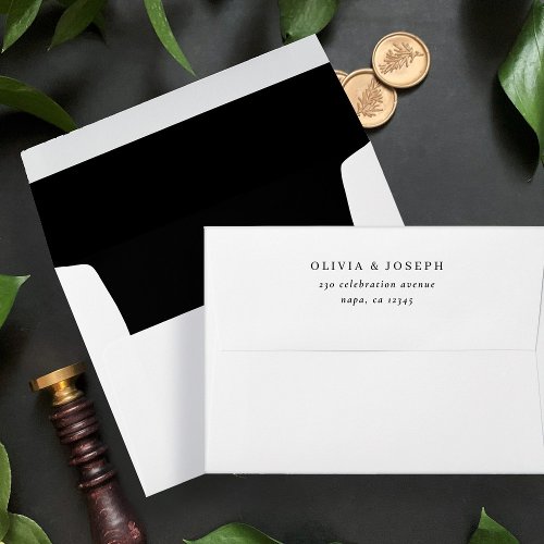 Simple Modern and Minimalist  Wedding Envelope
