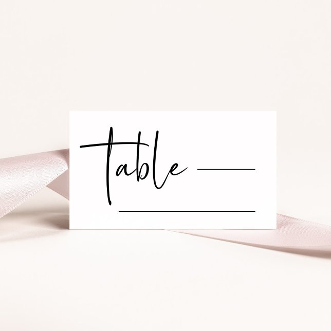 Simple Modern and Minimalist | Wedding Place Card (Creator Uploaded)