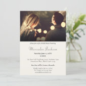 Simple Modern and Stylish With Initial Wedding Invitation (Standing Front)
