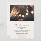 Simple Modern and Stylish With Initial Wedding Invitation (Front)