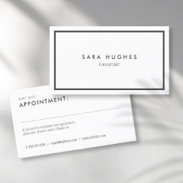 Simple Modern Appointment Card