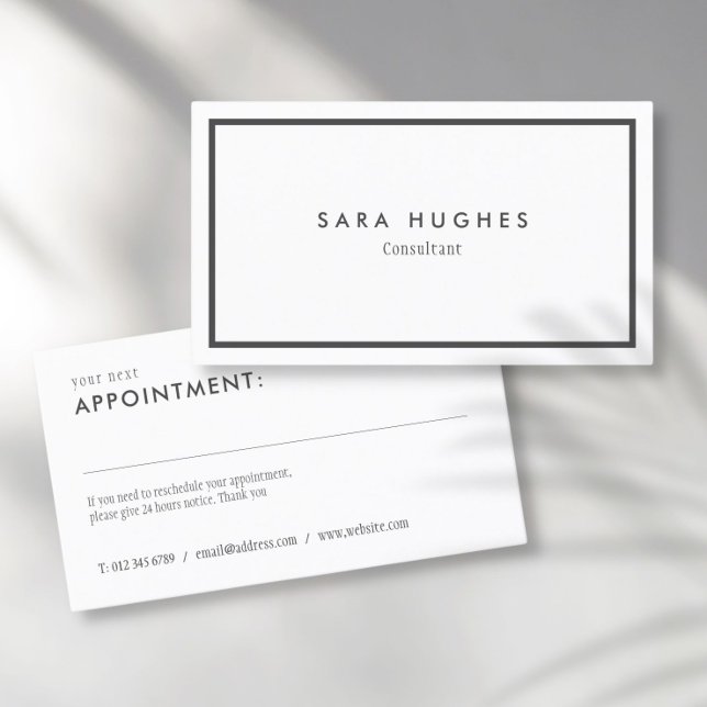 Simple Modern Appointment Card (Creator Uploaded)