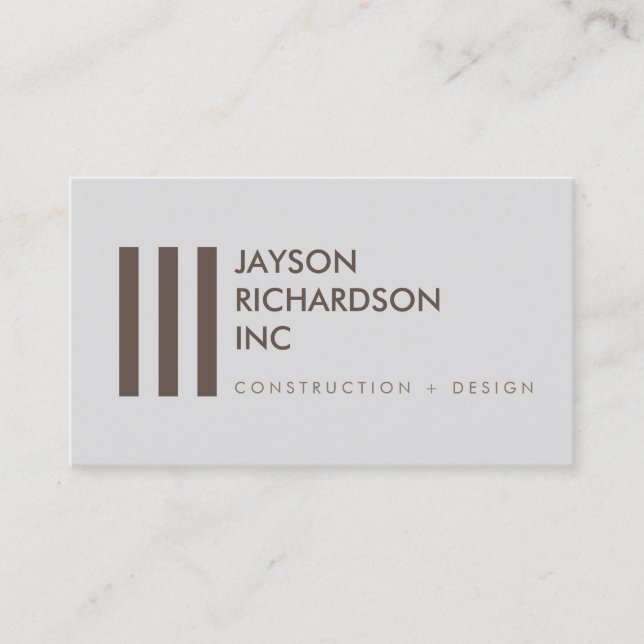 Simple Modern Architecture, Construction, Design 3 Business Card (Front)