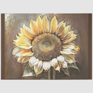 Simple Modern Art Sun Sunflower Collection Tissue Paper