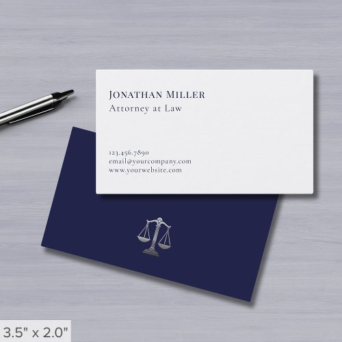 Simple Modern Attorney at Law Business Card - Product | North Red Vine
