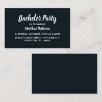 Simple & Modern, Bachelor Party Ticket Invitation