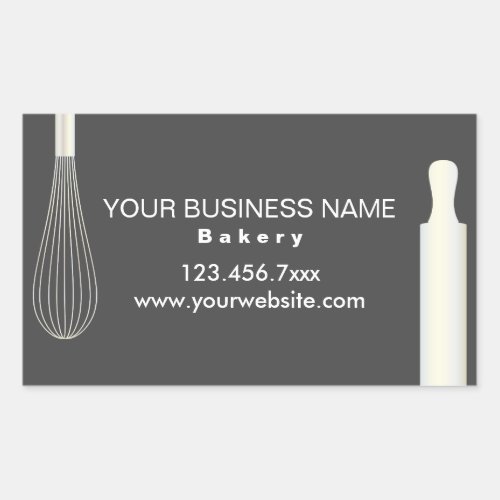 Simple Modern Bakery Baking Business Labels