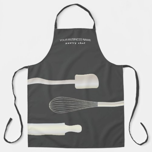 Simple Modern Bakery Pastry Chef Baking Business Apron