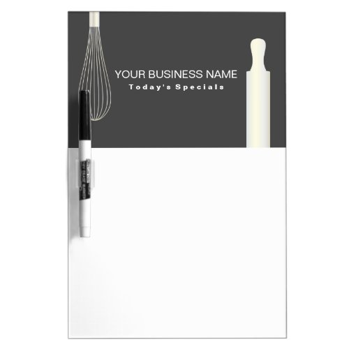 Simple Modern Bakery  Pastry Chef Baking Business Dry Erase Board