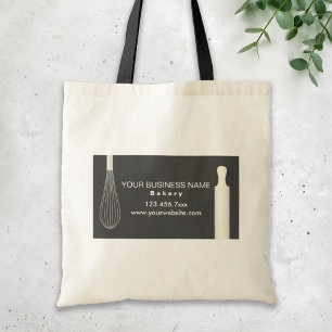 Simple Modern Bakery / Pastry Chef Baking Business Tote Bag