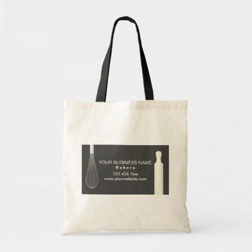 Simple Modern Bakery  Pastry Chef Baking Business Tote Bag