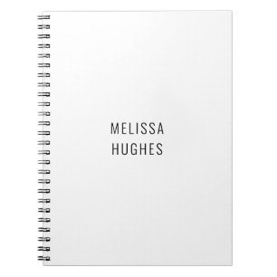  Simple Modern Black and White Business Notebook