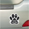 Simple Modern Black Custom Pet Paw with Heart 