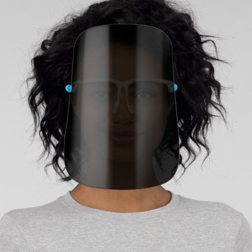 Simple Modern Black Safety Face Shield