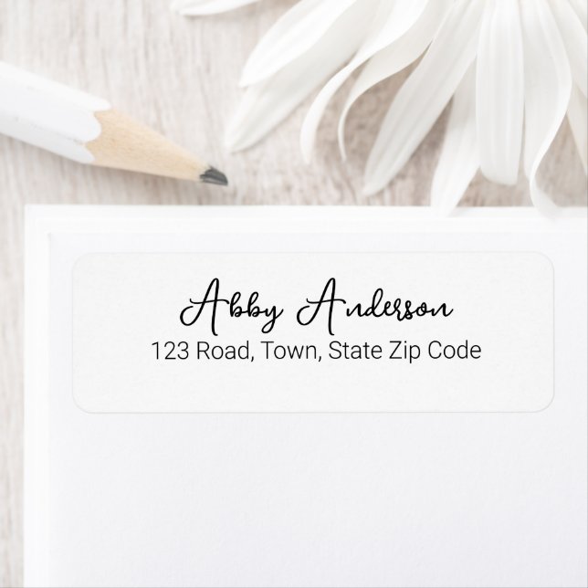 Simple Modern Black Script | White Label (Insitu)