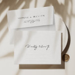 Simple Modern Black & White Calligraphy Wedding Envelope<br><div class="desc">Designed to coordinate with for the «Modern Classic» Wedding Invitation Collection. To change details,  click «Details». View the collection link on this page to see all of the matching items in this beautiful design or see the collection here: https://bit.ly/3rQMpxU</div>