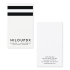Simple Modern Black White Striped Business Card | Zazzle