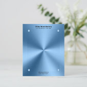 Simple modern Blue minimalist letterhead (Standing Front)