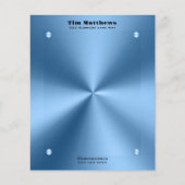 Simple modern Blue minimalist letterhead   (Front)