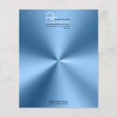 Simple modern Blue minimalist letterhead (Front)