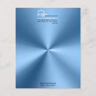 Simple modern Blue minimalist letterhead