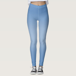 Simple Modern Blue navy Gradient Leggings