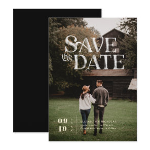 Simple Modern Boho | Photo Save the Date
