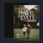 Simple Modern Boho | Photo Save the Date<br><div class="desc">This minimal photo save the date card features "save the date" in a beautiful organic retro lettering. These professionally designed cards are quickly customizable. Add your custom wording to this design by using the "Edit this design template" boxes on the right hand side of the item, or click the blue...</div>