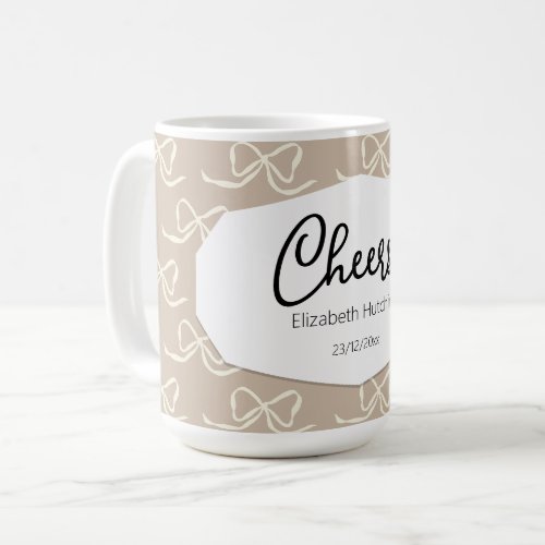 Simple Modern Bow pattern Coffee Mug