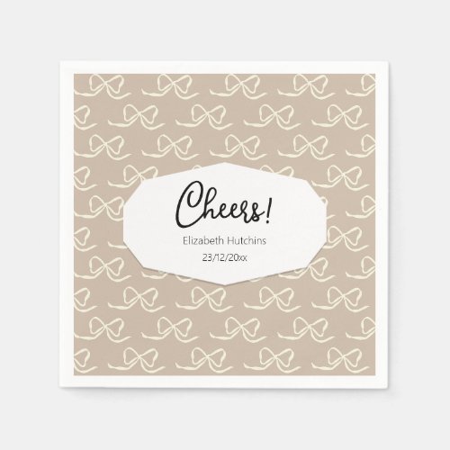 Simple Modern Bow pattern Napkins