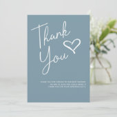 Simple Modern Boy Baby Shower Thank You Invitation (Standing Front)