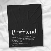 Simple Modern Boyfriend Definition Black and White